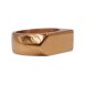 SIG-016 Gold Pointed Flat Mens Signet Ring (1)