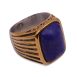 SIG-019 Carved Gold and Purple Stone Mens Signet Ring (2)