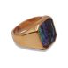 SIG-027 Gold Steel Mother of Pearl Mens Signet Ring (1)
