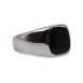 SIG-036 Polished Steel Small Black Inly Signet Ring (3)