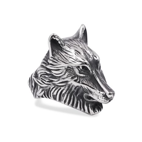 SIG-041 Wolf Head Animal Steel Ring (3)