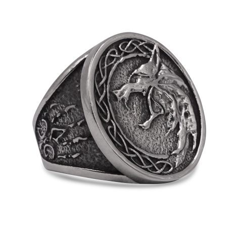 SIG-048 Howling wolf signet ring (1)