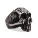 SIG-075 Aged Wood Steel Skull Ring (1)