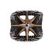 SIG-078 Gold Steel Cardinal Point Signet Ring (3)