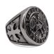SIG-083 St Michael Protect Us Steel Ring (1)